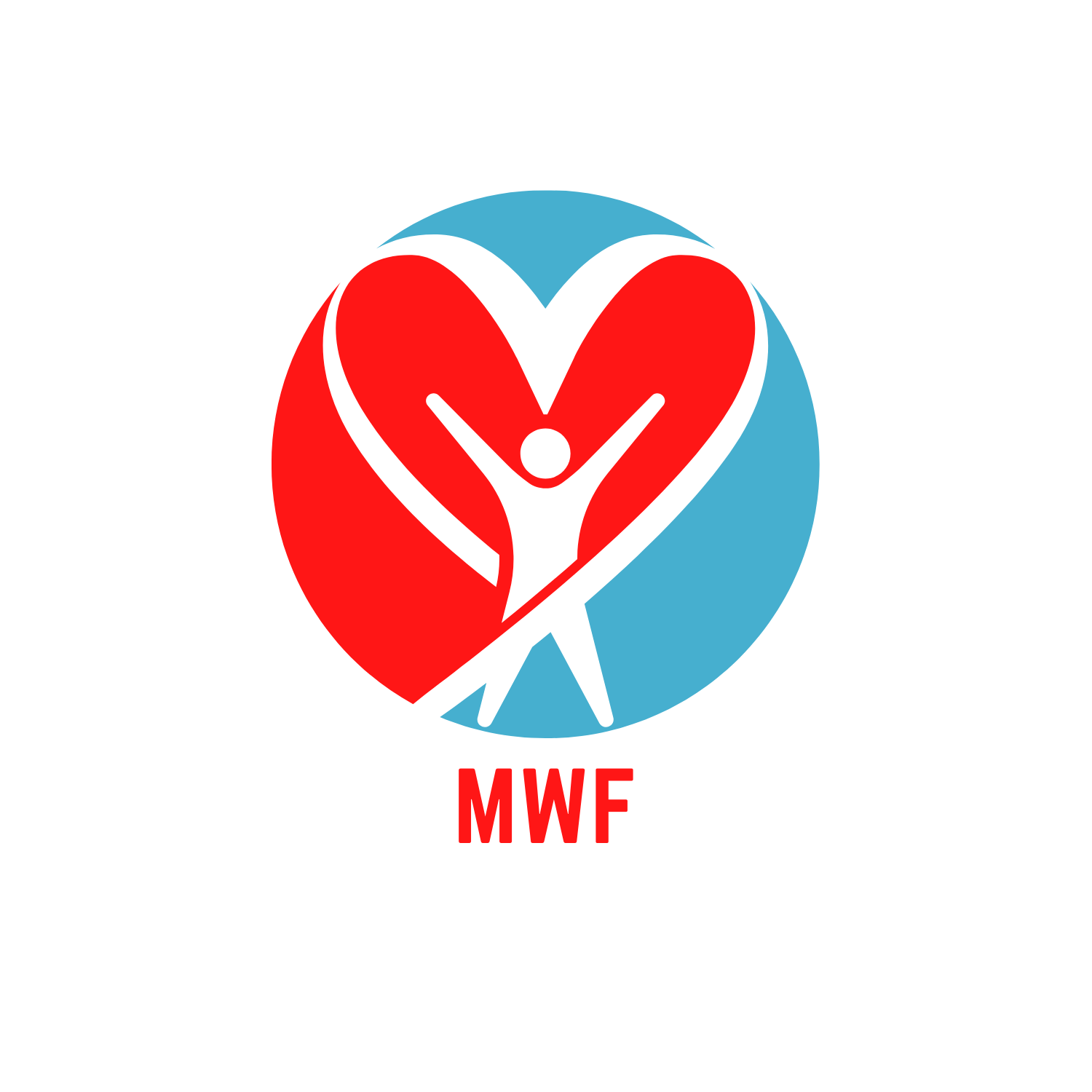 Blue & Red fitness logo